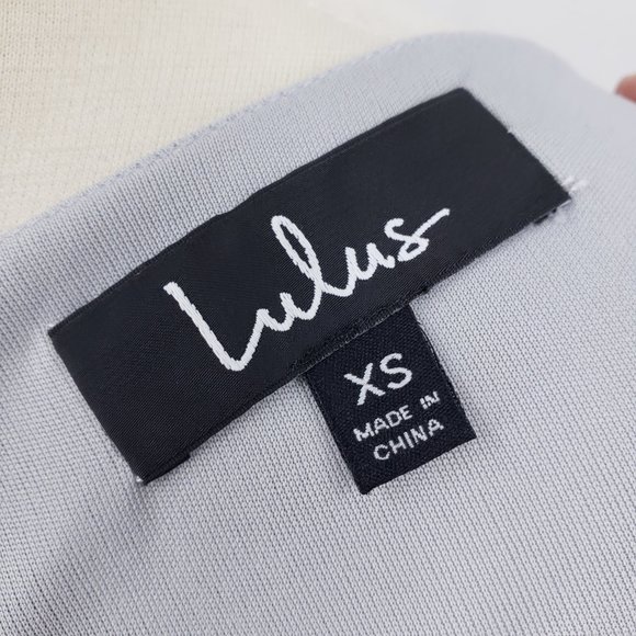 Lulu's Gray Crepe Mini Dress - Picture 7 of 10